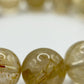 Elegant Rutilated Crystal Bead Bracelet – Natural Gemstone, Stretch Healing Jewelry