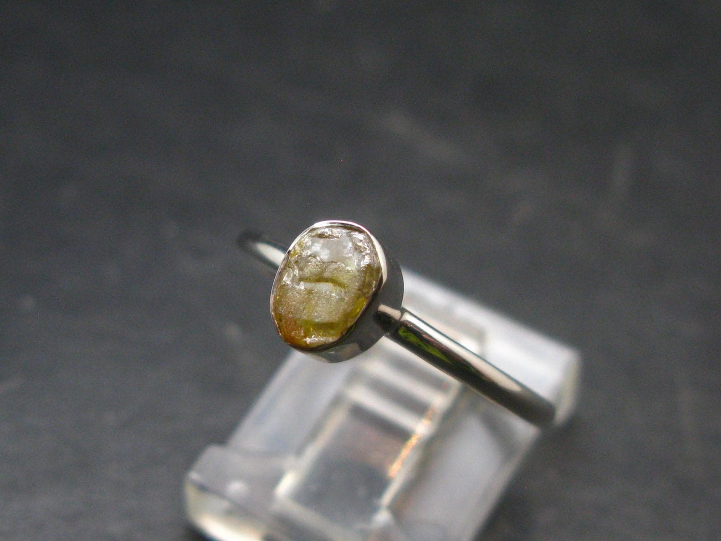 Sphalerite Silver Ring From Spain - Size 7 - 1.86 Grams