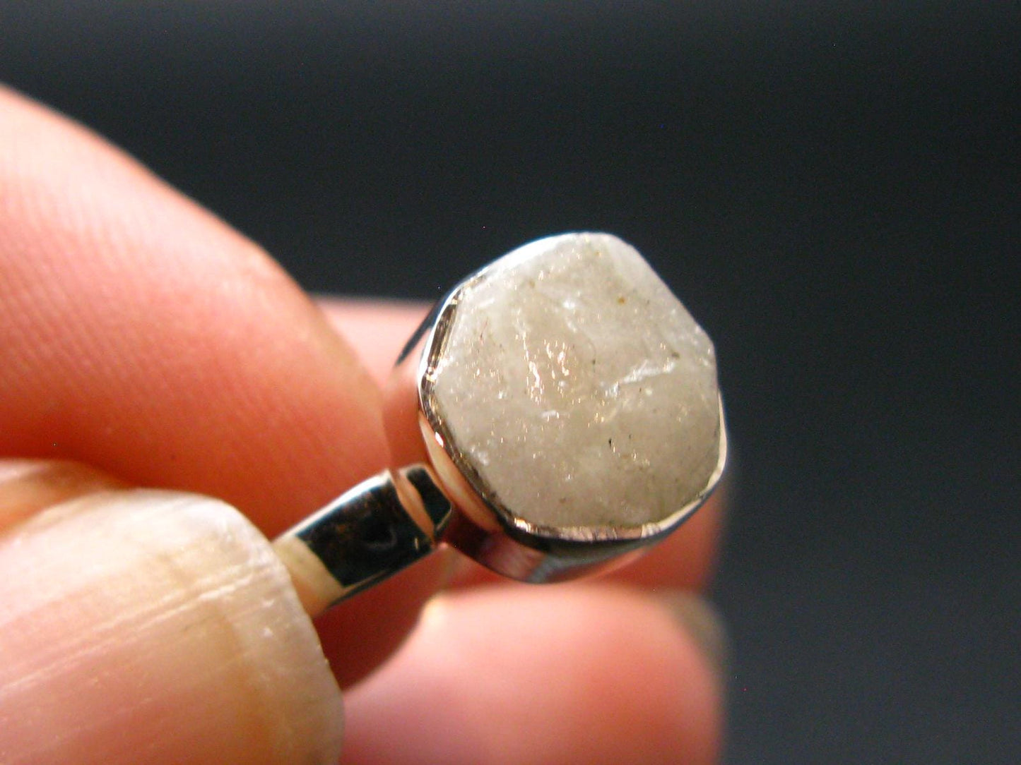 Phenakite Phenacite Sterling Silver Size 8 Ring from Nigeria - 2.06 Grams