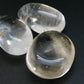 Pliny the Elder and Quartz!! Lot of Three Clear Quartz Polished Palmstone From Madagascar