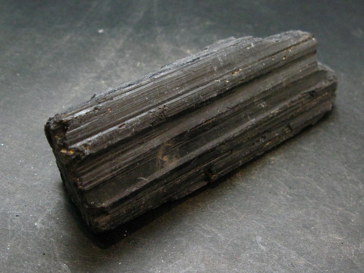 Fine Black Tourmaline Schorl Crystal From Brazil - 4.8"
