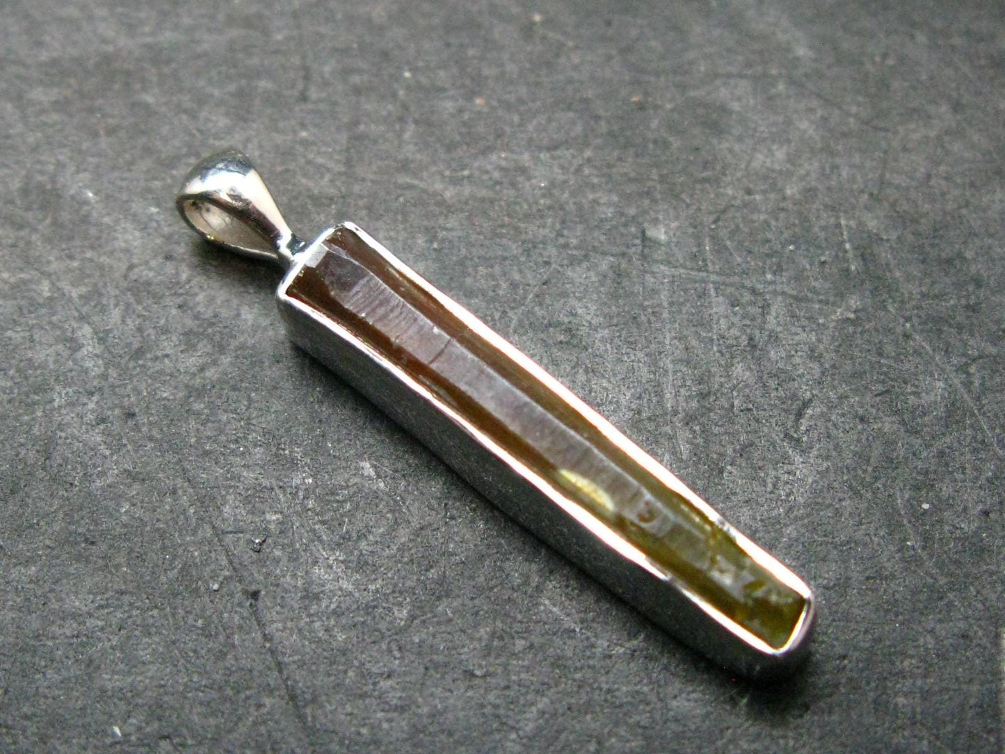 Zincite Zinkite Crystal 925 Silver Pendant From Poland - 1.2" - 2.20 Grams