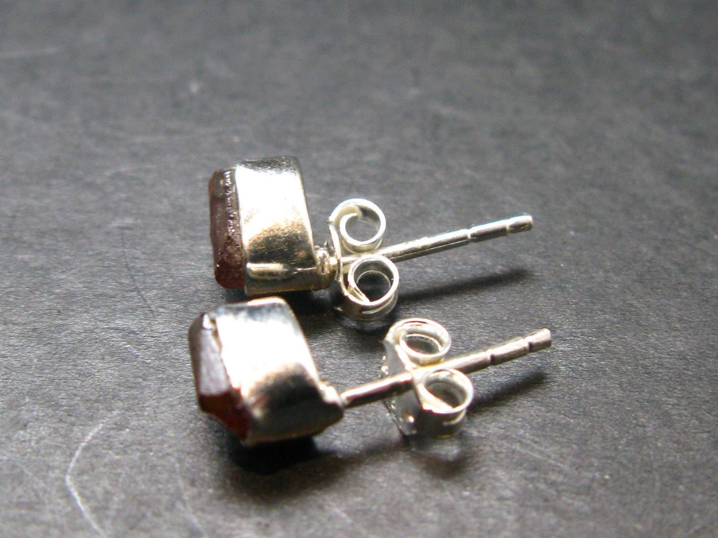 Zincite Zinkite Stud Earrings Sterling Silver From Poland - 1.65 Grams