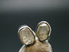Phenakite Phenacite Stud Earrings Sterling Silver From Russia - 1.27 Grams