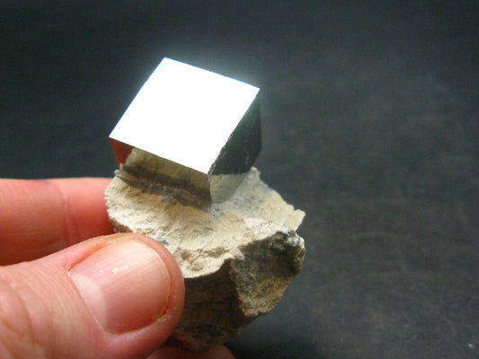 Perfect Pyrite Cube Cluster from Spain - 1.8"