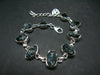 Lazulite Silver Bracelet From Pakistan - 7" - 14.8 Grams