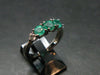 Emerald Crystal Silver Ring from Colombia - 1.21 Carats - Size 7