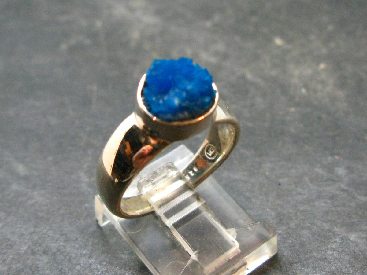 Cavansite Ring From India - 4.60 Grams - Size 7.5