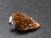Gem Hessonite Garnet Crystal Silver Pendant from Canada - 1.1" - 3.79 Grams