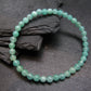 Emerald Gem Genuine Bracelet ~ 7 Inches ~ 5mm Round Beads