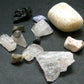 Synergy 12 Set Phenakite Moldavite Natrolite Petalite Danburite Tektite Scolecite Herderite Tanzanite Brookite 47.56 Gr