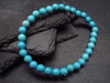 Howlite Genuine Bracelet ~ 7 Inches ~ 6mm Round Beads