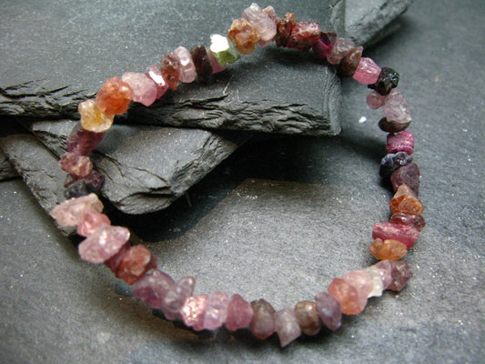 Spinel Genuine Bracelet ~ 7 Inches ~ 8mm Crystal Beads