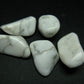 Lot of 5 genuine white Howlite tumbled stones from Mexico