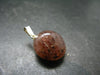 Strawberry Quartz Tumbled Silver Pendant - 1.0" - 4.6 Grams