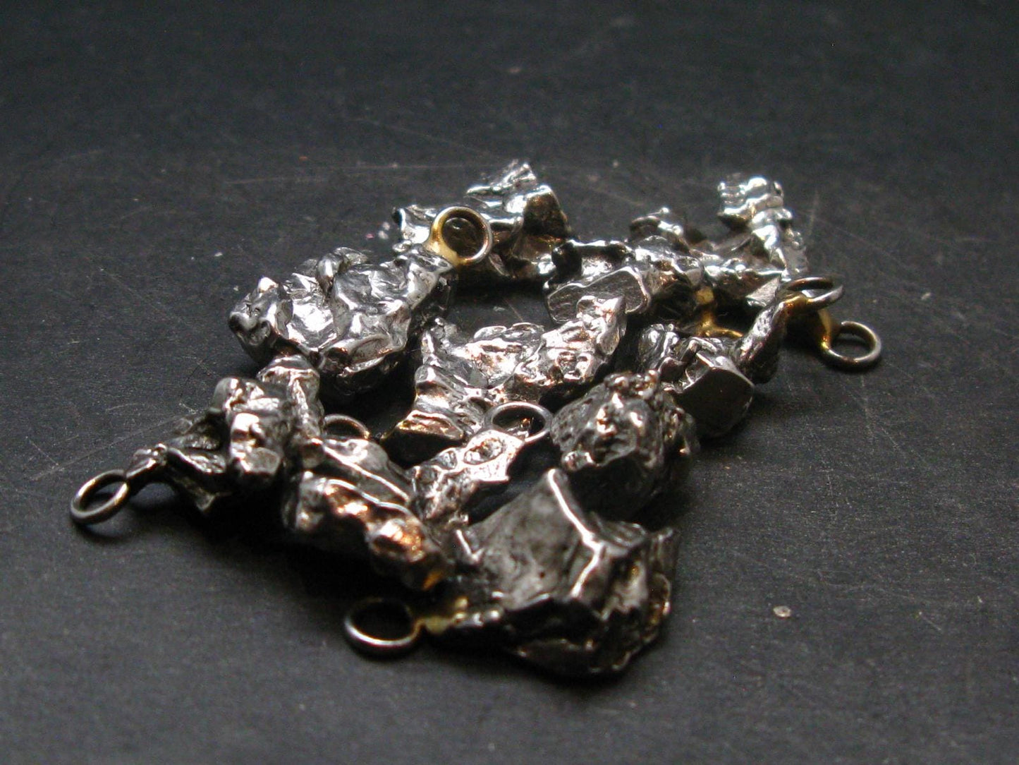 Lot Of 10 Campo Del Cielo Meteorite Pendants from Argentina - 36.35 Grams