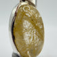 Golden Needle Quartz Pendant – Natural Inclusion Crystal in Sterling Silver