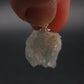 Rare Raw Blue Euclase Gem Crystal Silver Pendant from Zimbabwe - 0.8" - 2.23 Grams