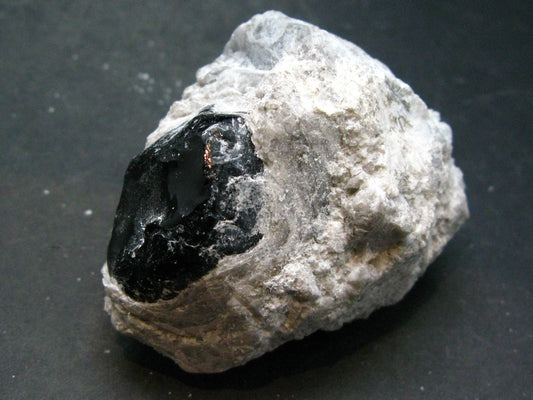 Apache Tear Obsidian In Matrix From Mexico - 2.5"