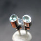 Alexandrite Gem Silver Stud Earrings From Russia - 0.77 Grams