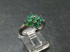 Emerald Faceted Silver Ring from Colombia - 2.83 Grams Total - Size 7