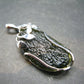 Large Gem Moldavite Tektite SS Pendant From Czech Republic - 8.25 Grams - 1.8"