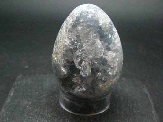 Natural Sky Blue Celestite Celestine Egg from Madagascar - 2.1"