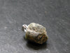 Extremely Rare Raw Gem Green Kornerupine Silver Pendant Crystal From Tanzania - 3.22 Grams - 0.8"