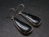 Very Rare Sterling Silver Nuumite Nuummite Earrings From Greenland