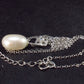 The Most Classic Styles!! Freshwater Cultured Pearl Pendant with 925 Silver Chain and CZ