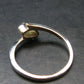 Moldavite Tektite Silver Ring from Czech Republic - 7 Size - 1.59 Grams