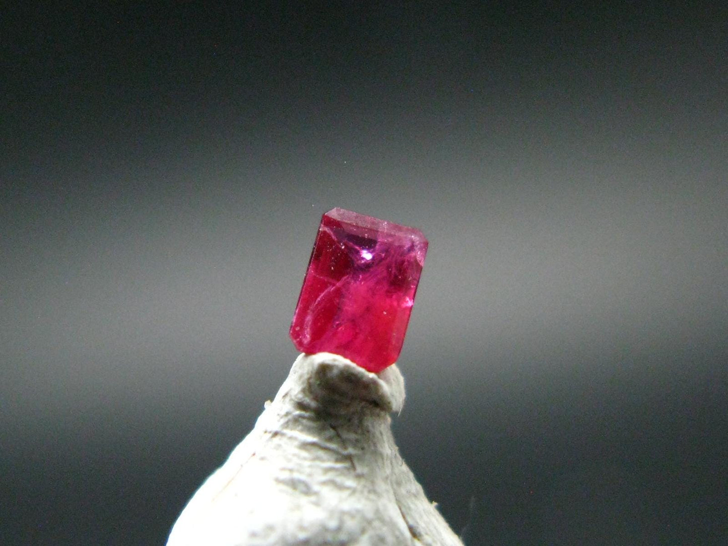 Beautiful Rare Gem Bixbite Red Beryl Emerald Cut Stone From Utah USA - 0.10 Carats - 3.3x2.4mm