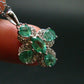 Emerald Silver Pendant W/Chain From Colombia - 3.32 Grams Total