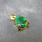 Rare Black Opal Gold Plated Silver Pendant from Australia 0.7" - 1.50 Grams