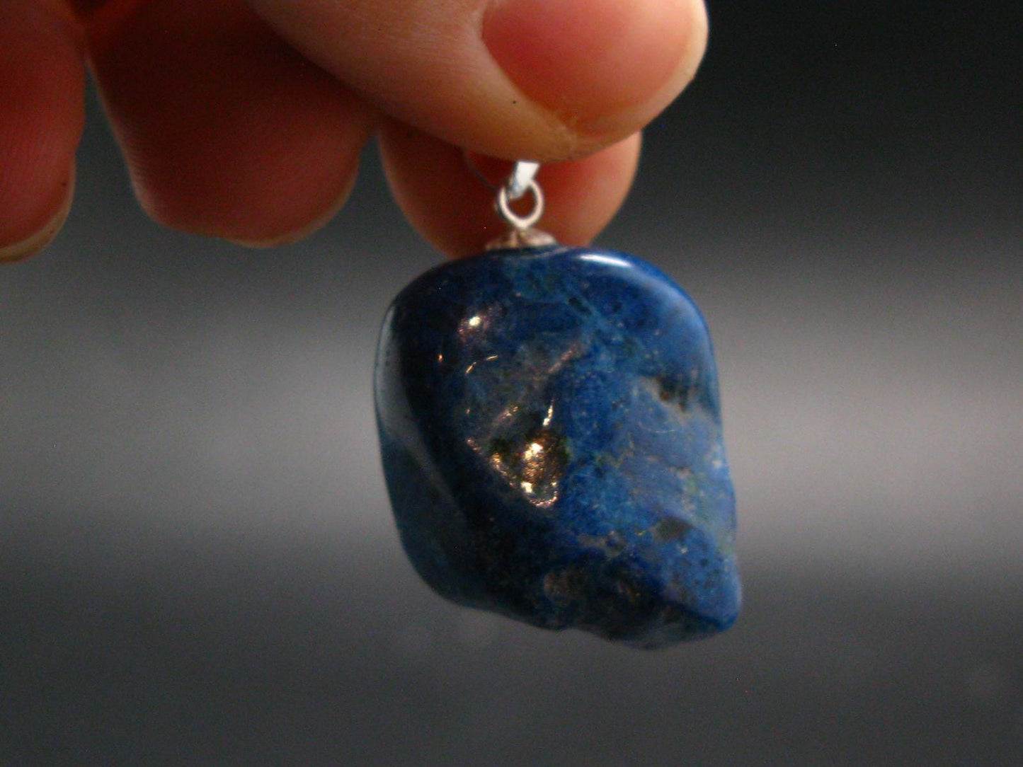 Shattuckite Silver Pendant from Namibia - 1.2" - 10.30 Grams