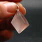 Symbol of Love and Beauty!! Natural Rose Quartz Pendant In 925 Silver From Brazil - 1.1" - 4.0 Grams
