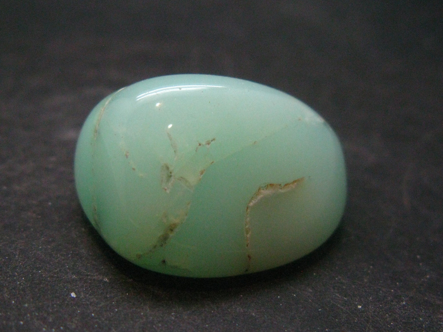 Rich Green Chrysoprase Polished Tumbled Stone From Australia - 1.1"