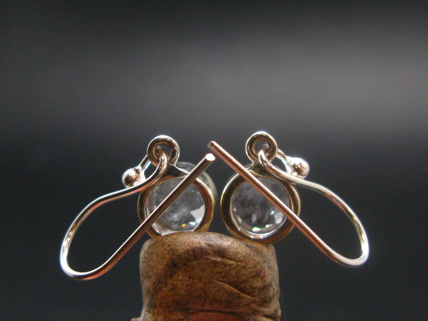 3.06 Carat Phenakite Phenacite Sterling Silver Earrings from Russia