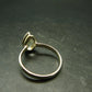 Libyan Desert Glass Tektite Sterling Silver Ring from Libya - Size 11 - 3.36 Grams