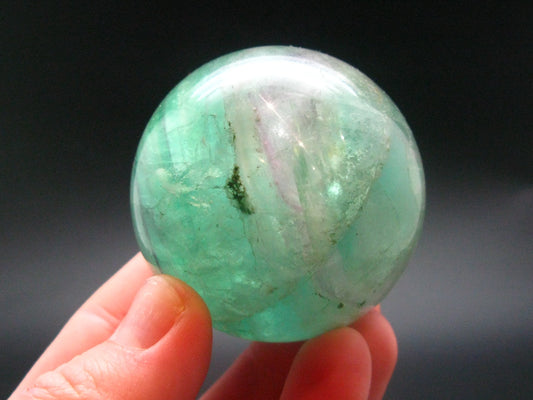 Gem Purple + Green Fluorite Sphere from China - 1.9"