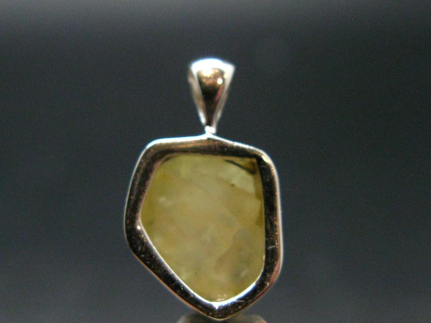 Rhodizite Rhodozite Crystal Silver Pendant from Madagascar - 0.7" - 1.65 Grams