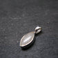 Raw Rare Natrolite Crystal Silver Pendant From Russia - 0.7" - 1.08 Grams