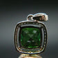 Helenite Gaia Stone Gem Sterling Silver Pendant From Washington - 0.8" - 3.0 Carats