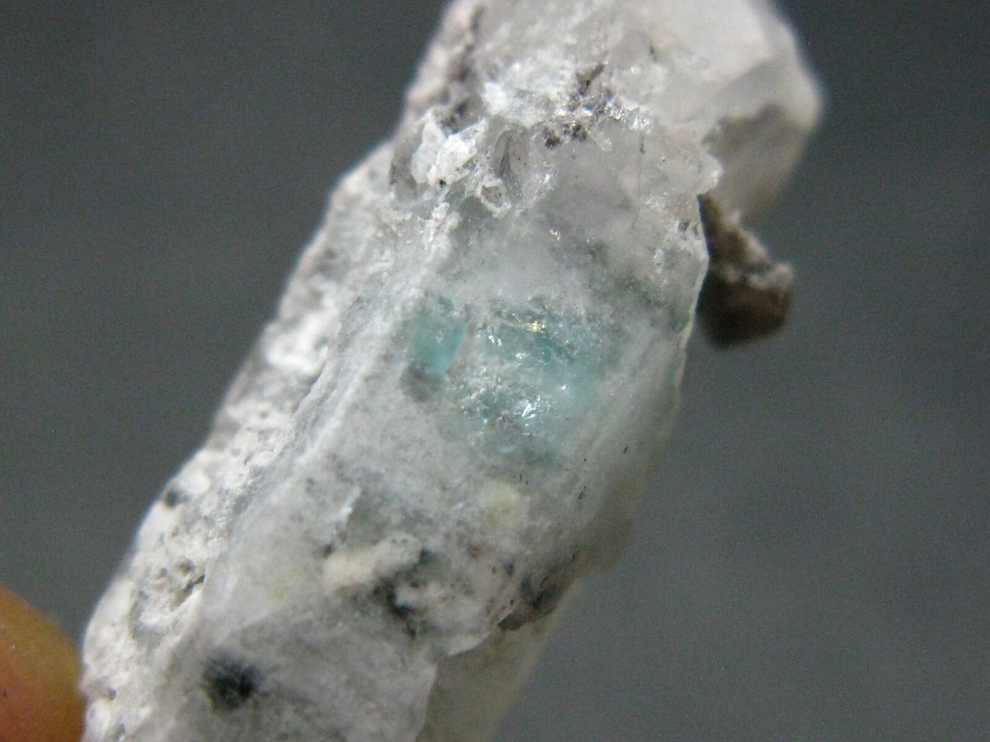 Rare Ajoite In Terminated Quartz Crystal Silver Pendant from South Africa - 1.2" - 2.20 Grams