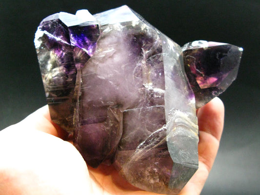 Stunning Brandenberg Brandberg Amethyst Quartz Cluster From Namibia - 4.7"