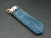 Aquamarine Gem Sterling Silver Pendant From Brazil - 2.2" - 11.00 Grams