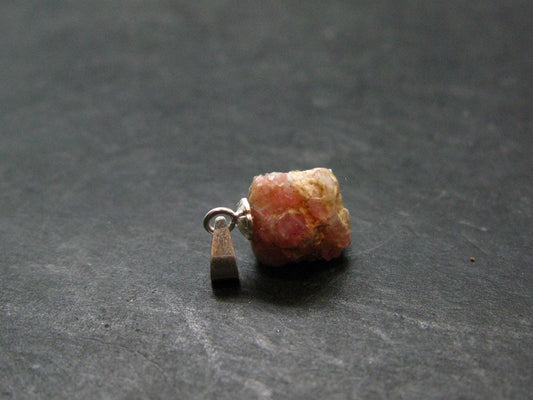 Rare Large Pezzottaite Pink Beryl 925 Silver Pendant from Madagascar - 6.0 Carats - 0.6"