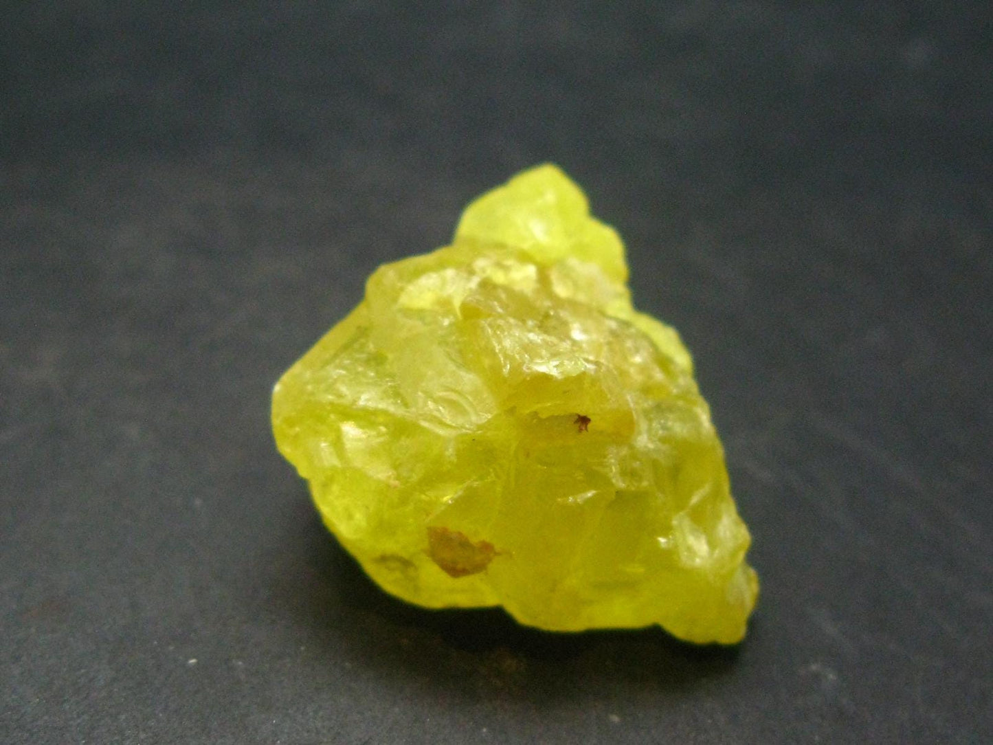 Large Yellow Sulphur Sulfur Crystal Italy - 1.0"