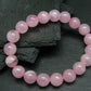 Rose Quartz Genuine Bracelet ~ 7 Inches ~ 10mm Round Beads