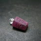 Ruby Silver Pendant from Afghanistan - 0.7" - 2.07 Grams